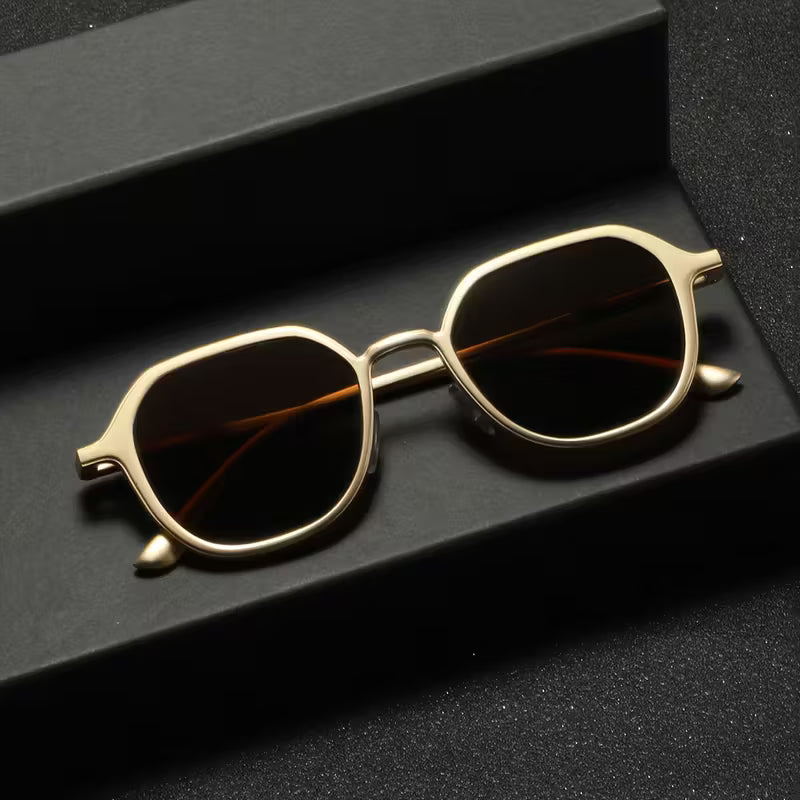 Men's Metal Oval Spring Sunglass