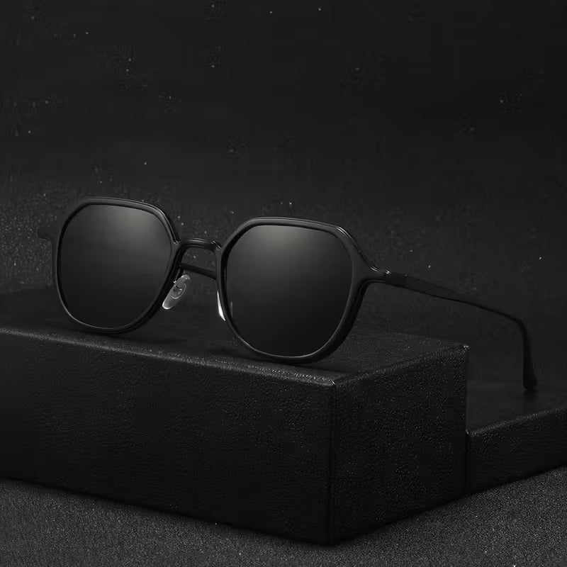 Men's Metal Oval Spring Sunglass