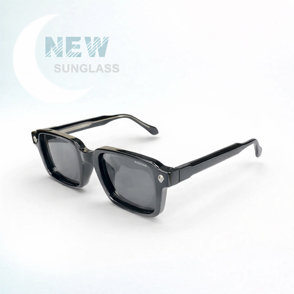Retro Rectangle Men Luxury Sunglasses