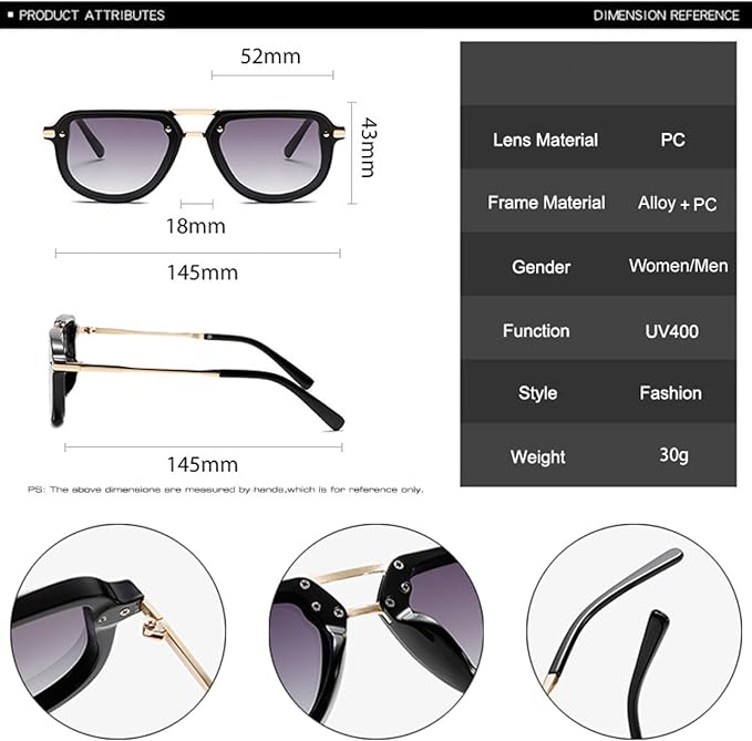 Uv400 Men Trending Punk Eye Glasses