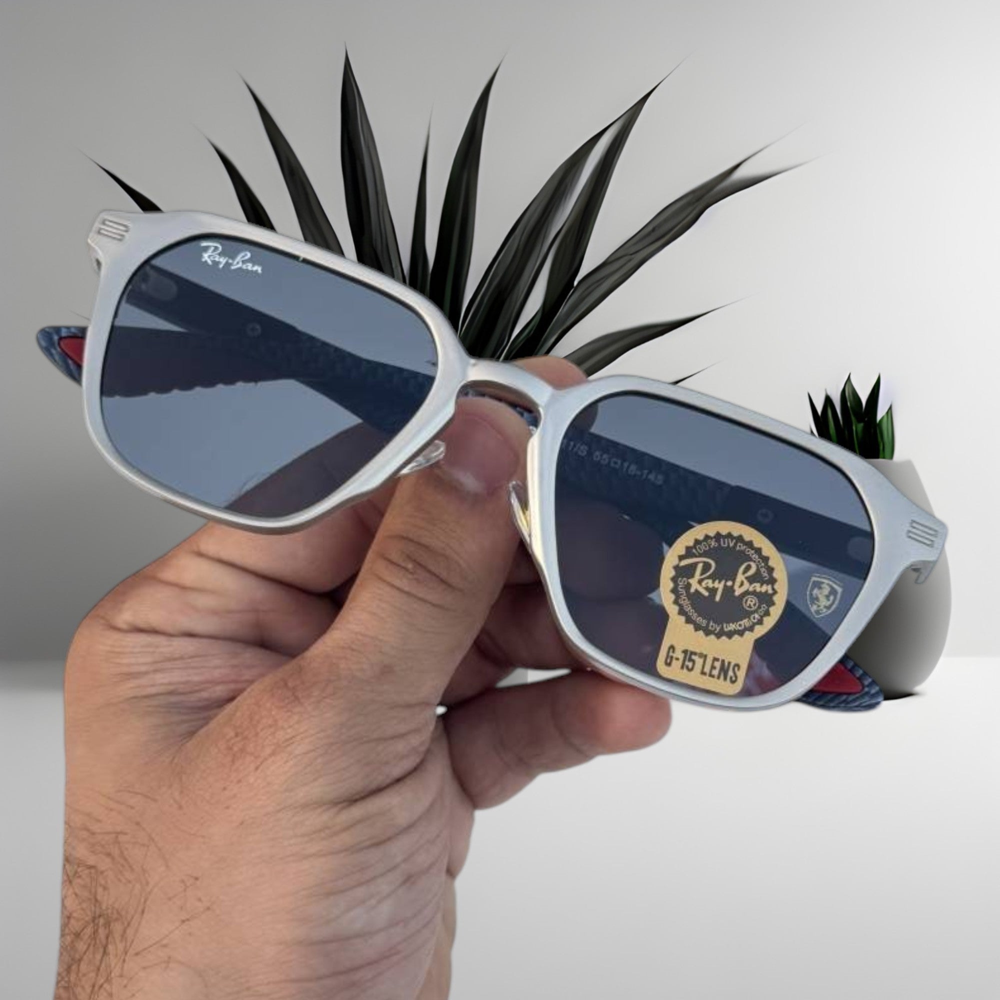 Ray Ban Rectangle Shape Sunglass
