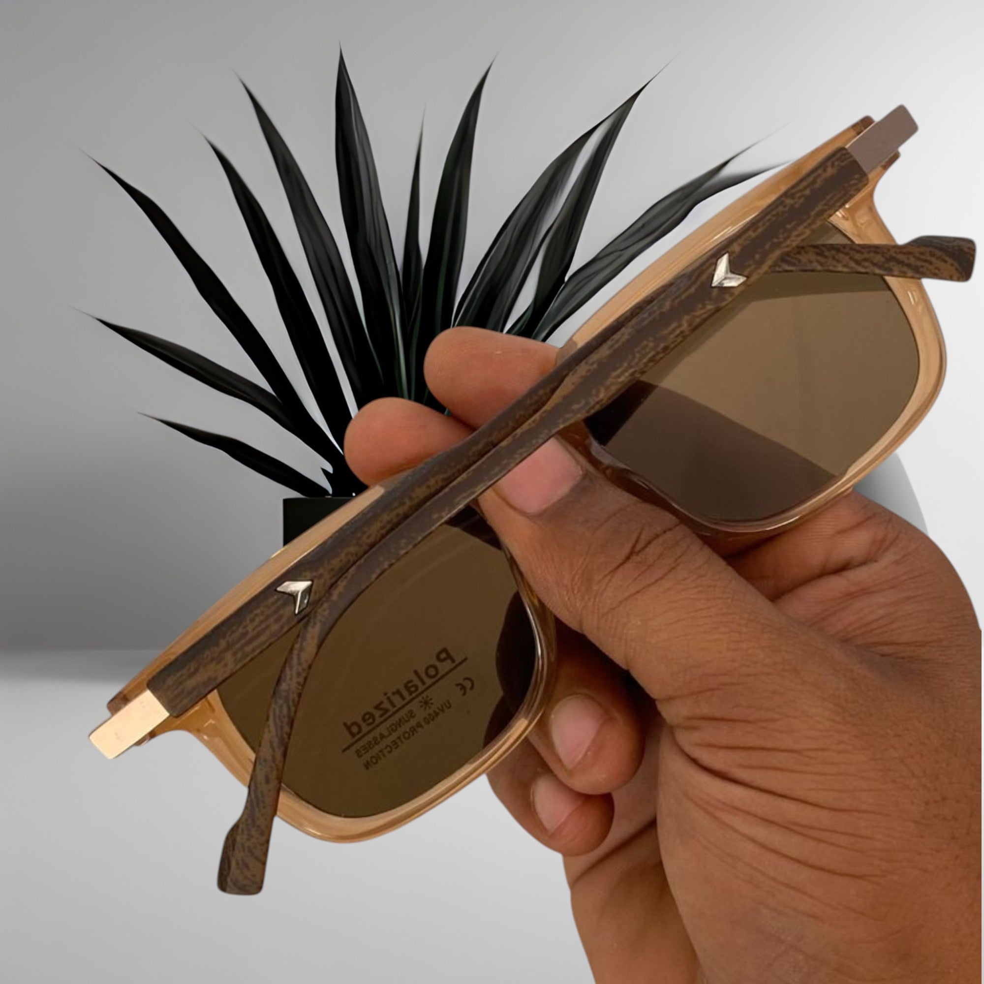 Retro Wood Grain Sunglasses