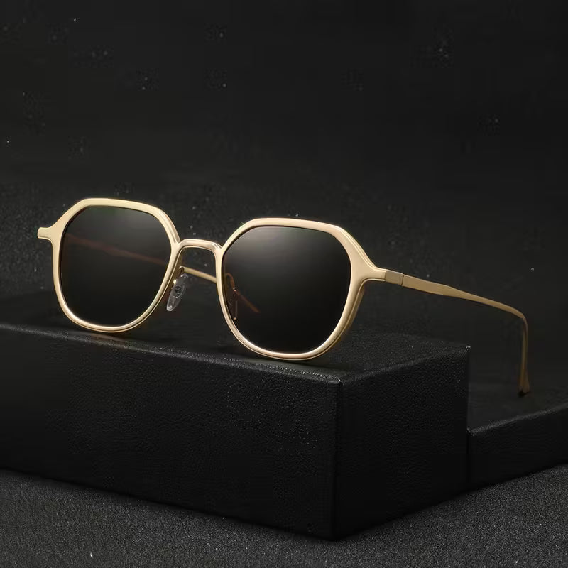 Men's Metal Oval Spring Sunglass