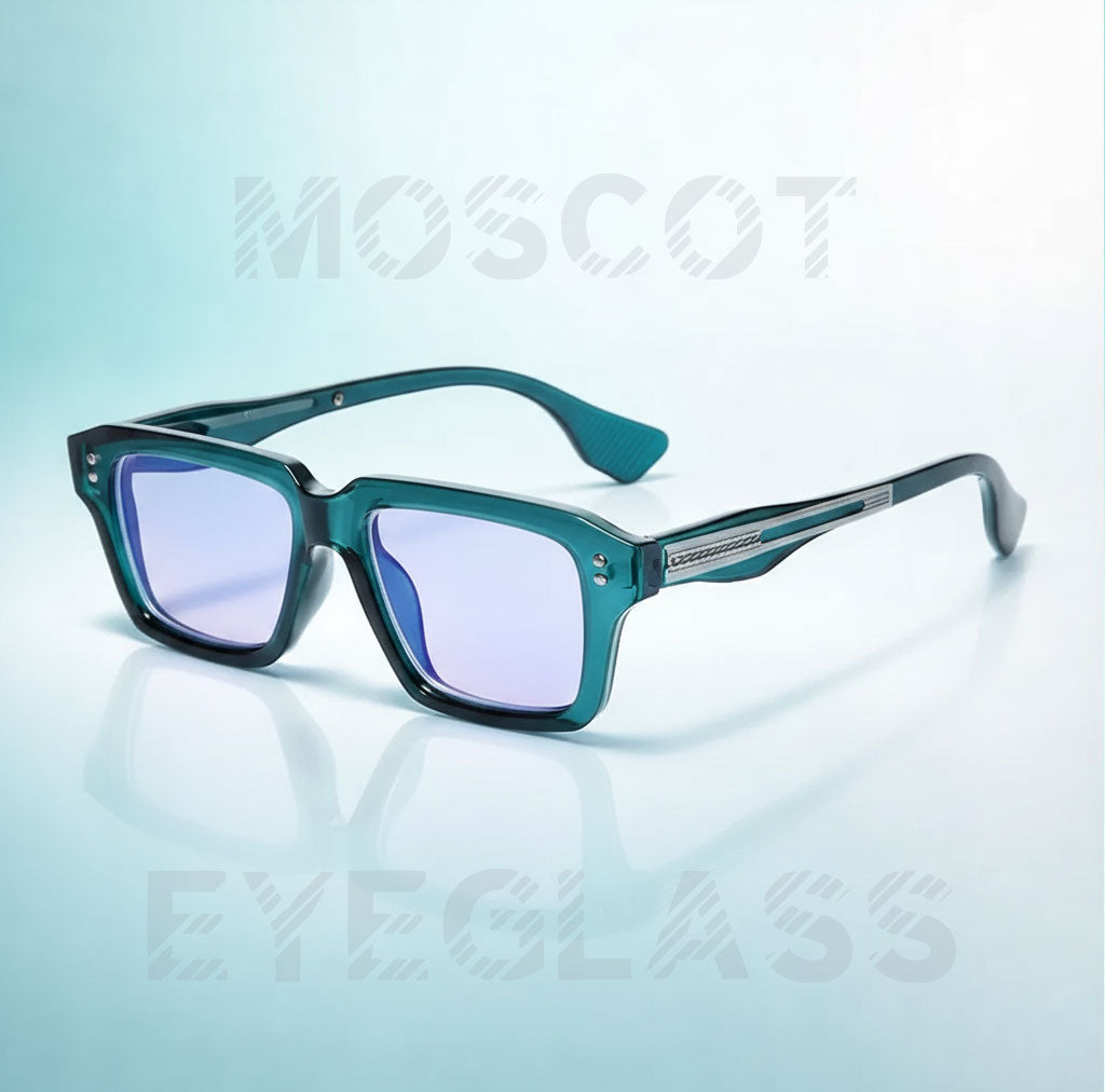 New Moscot Blue Cut Glass