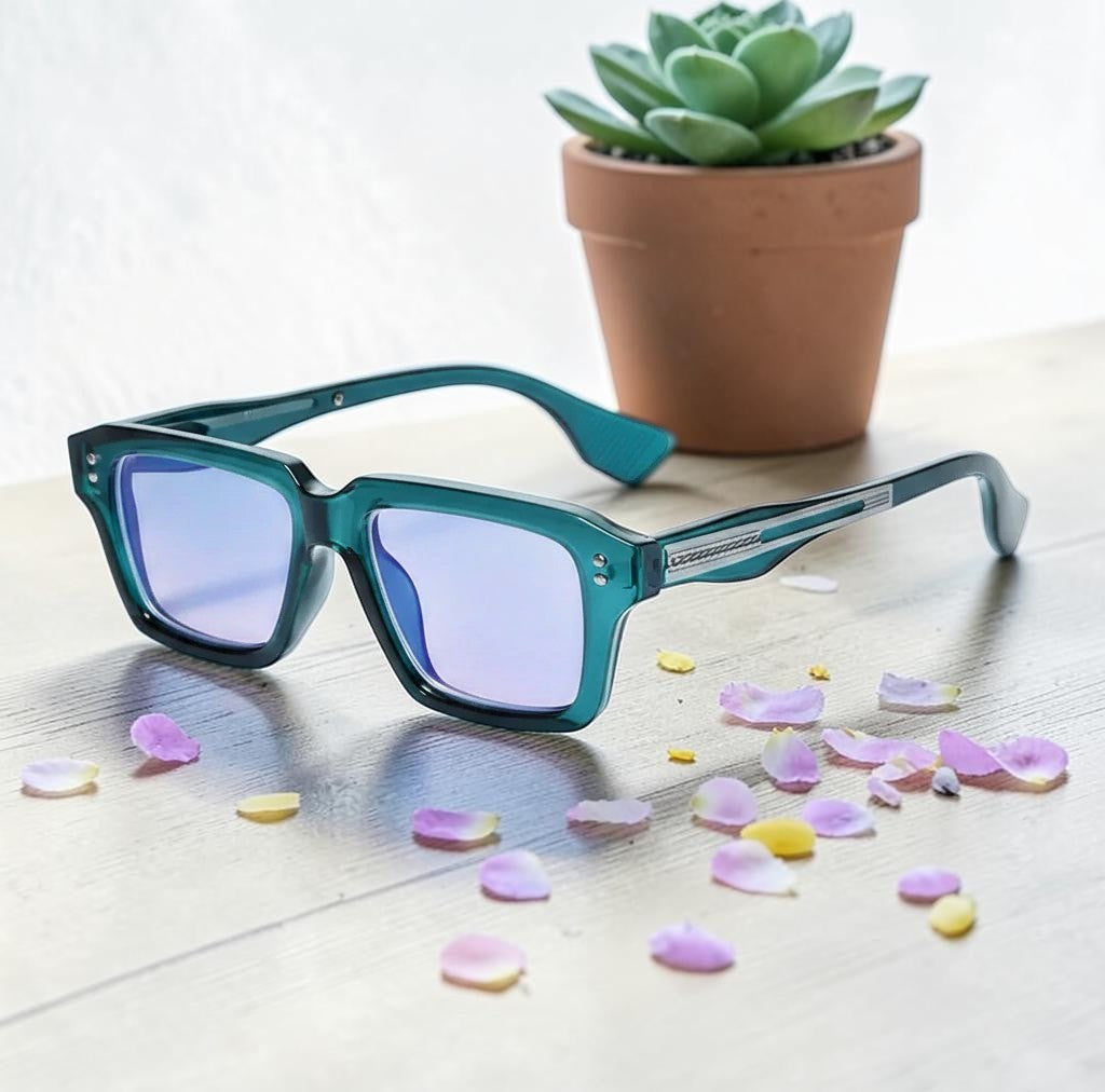 New Moscot Blue Cut Glass