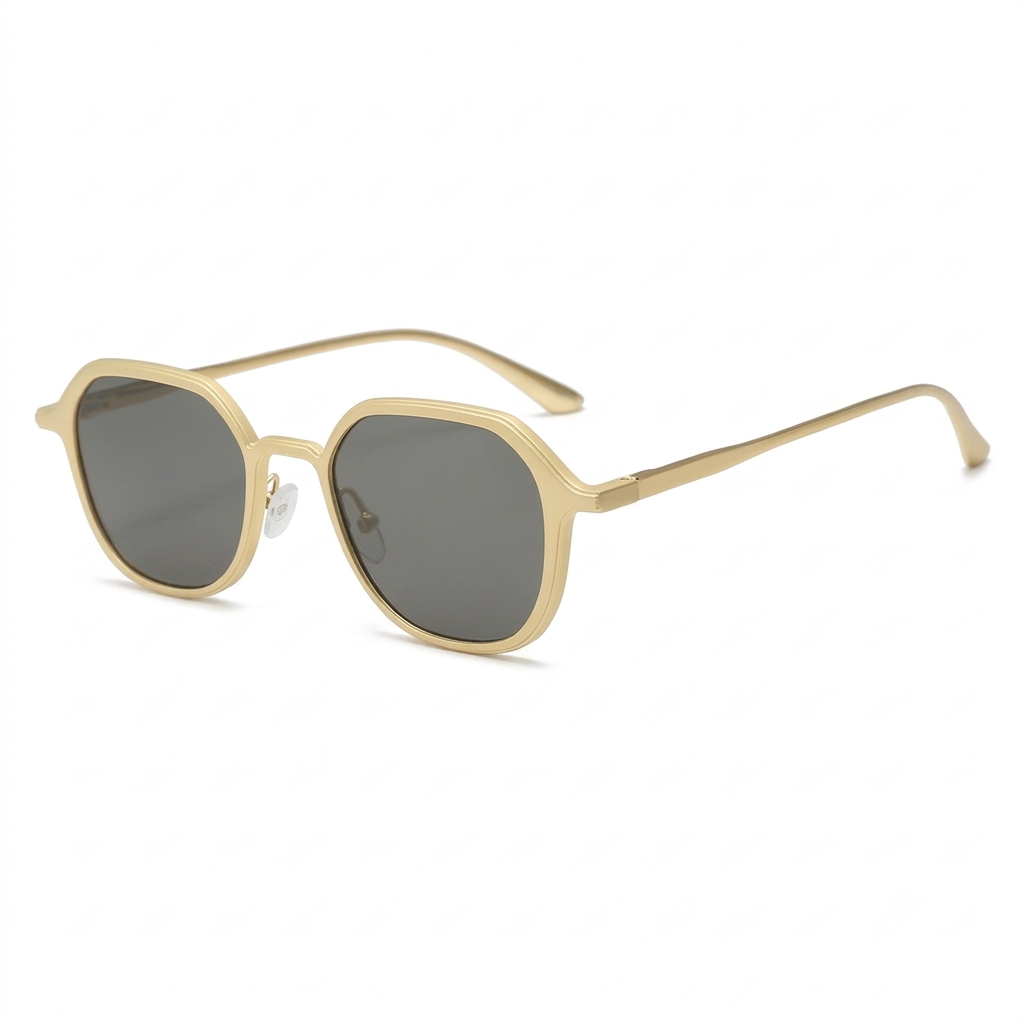 Men's Metal Oval Spring Sunglass