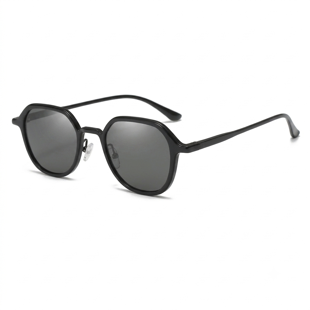 Men's Metal Oval Spring Sunglass