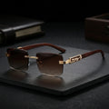 Wood Grain Legs Cheetah Decorative Sunglasses