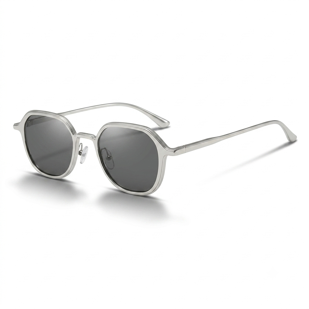 Men's Metal Oval Spring Sunglass