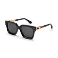Grandmaster Acetate Metal Square Sunglasses