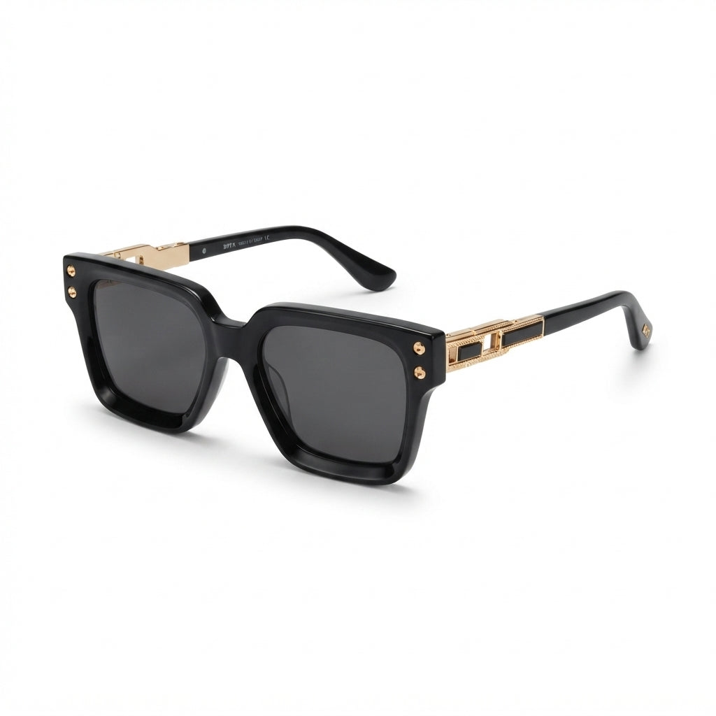 Grandmaster Acetate Metal Square Sunglasses