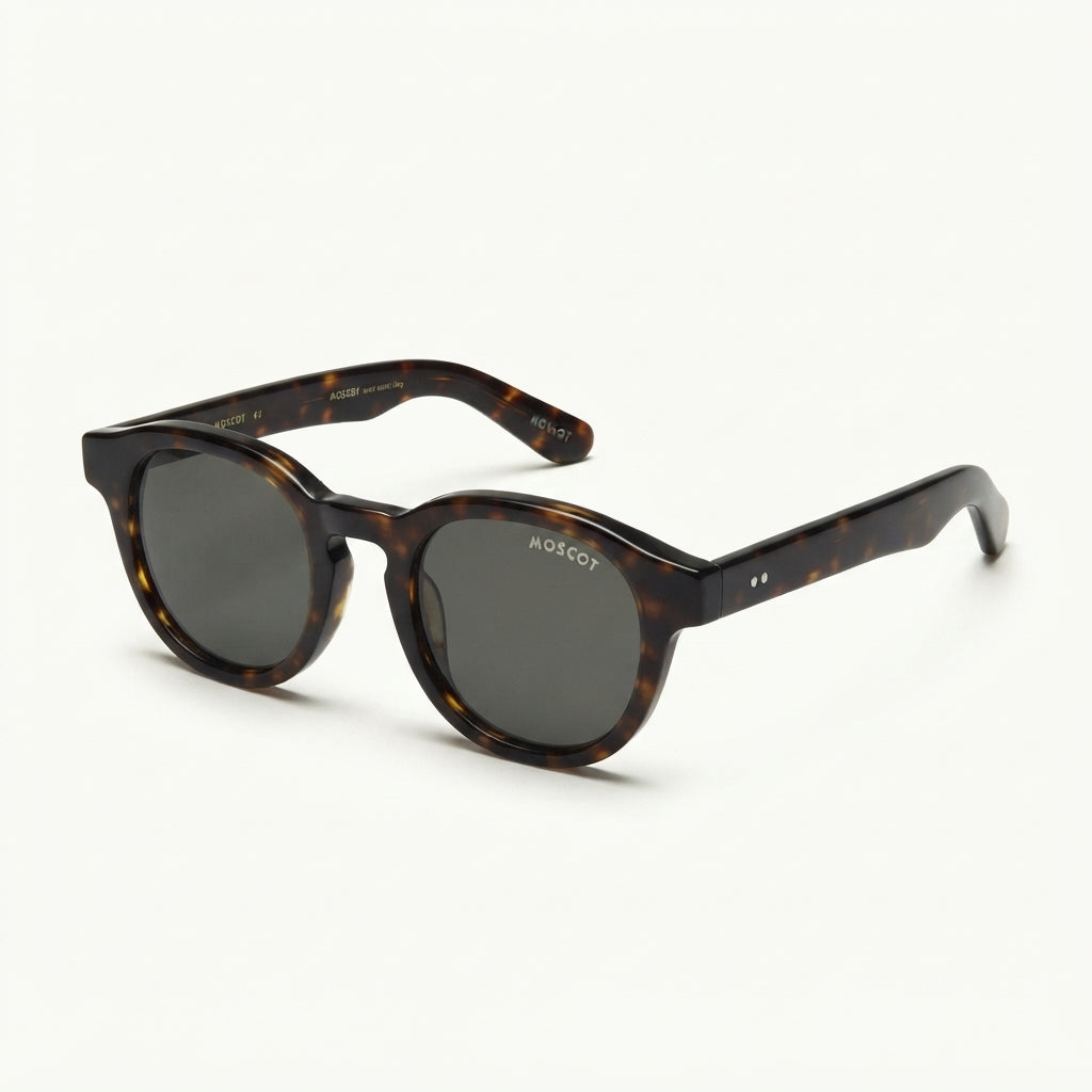 Full-rim round glasses, 100% UV protected, for both men and women