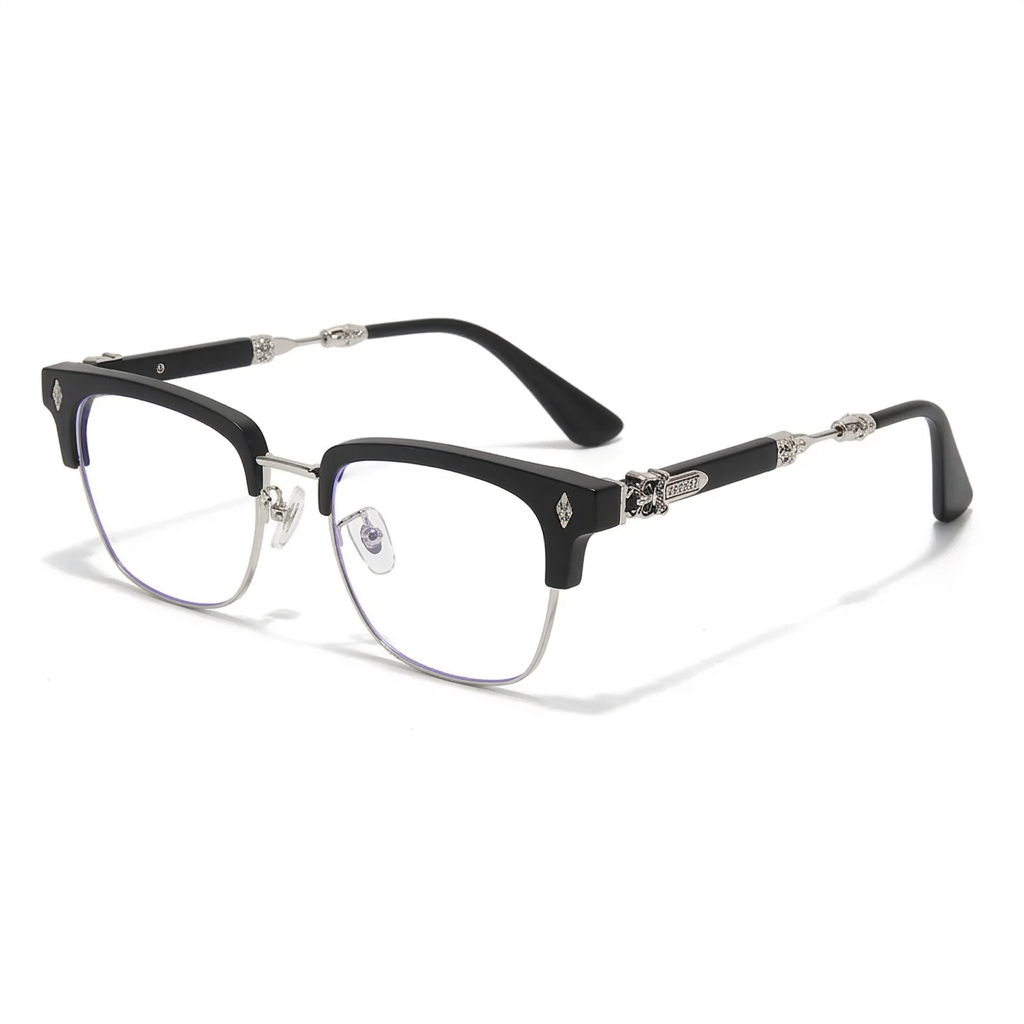 Blue Light Blocking, Metal Accent Design Premium Fashion Eyewear