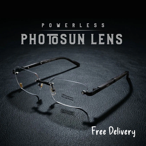 Cartier Photochromic Rimless Very Stylish Sunglass