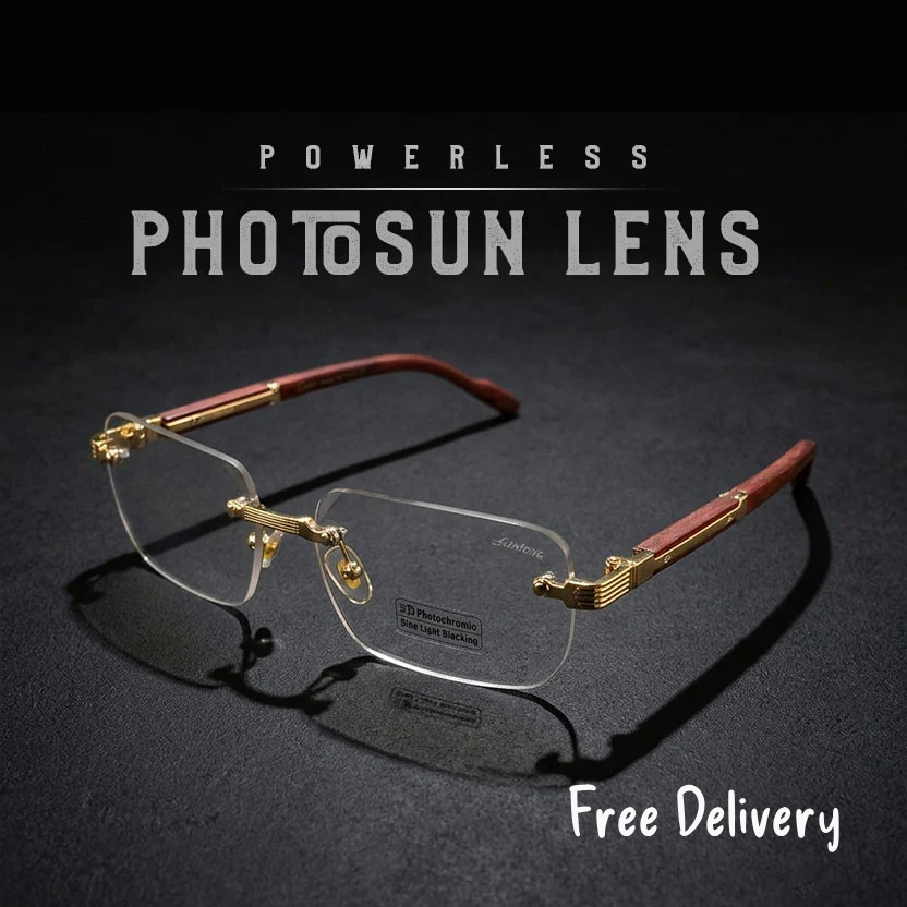 Cartier Photochromic Rimless Very Stylish Sunglass