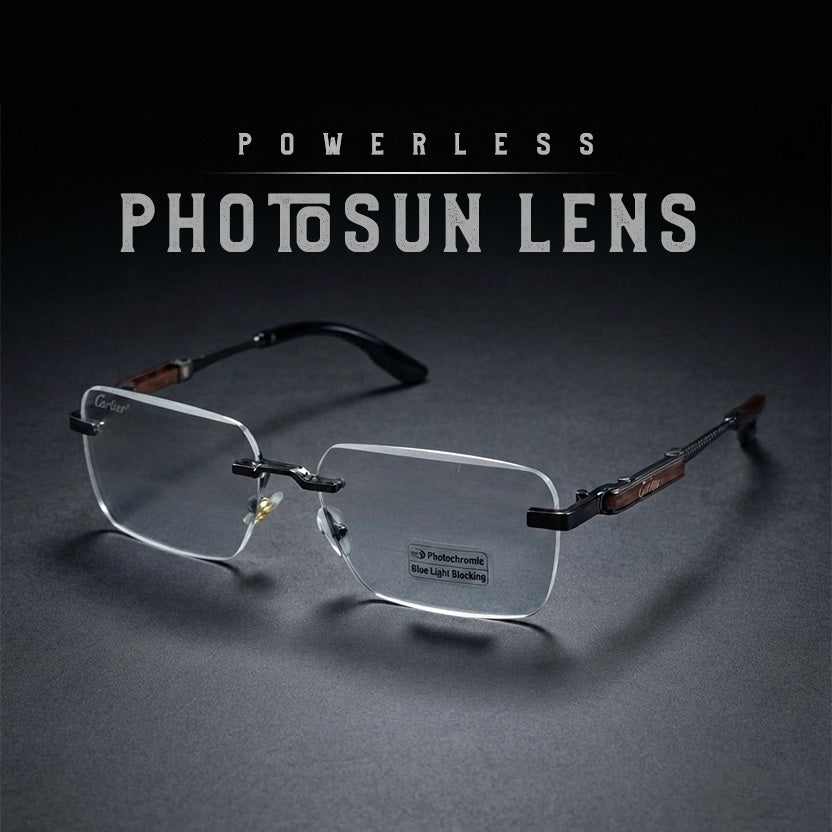 Unique Wood Grain Legs Stylish Glasses