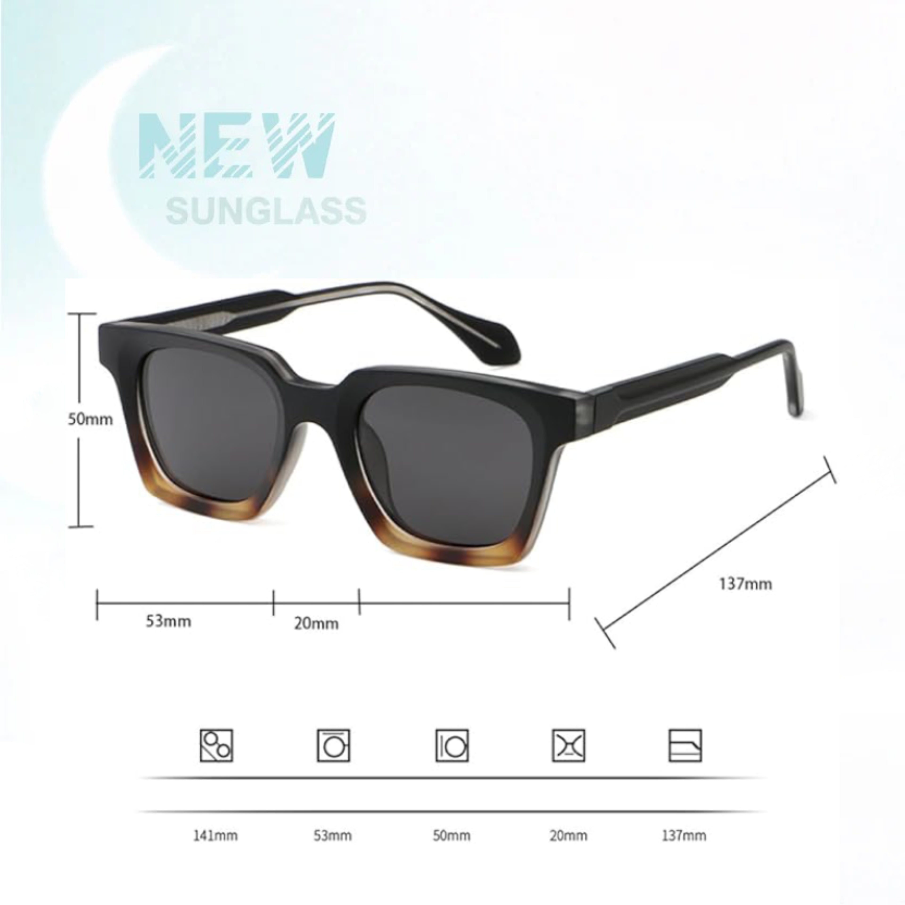 Acetate Frame Sunglasses For Men Women Uv400