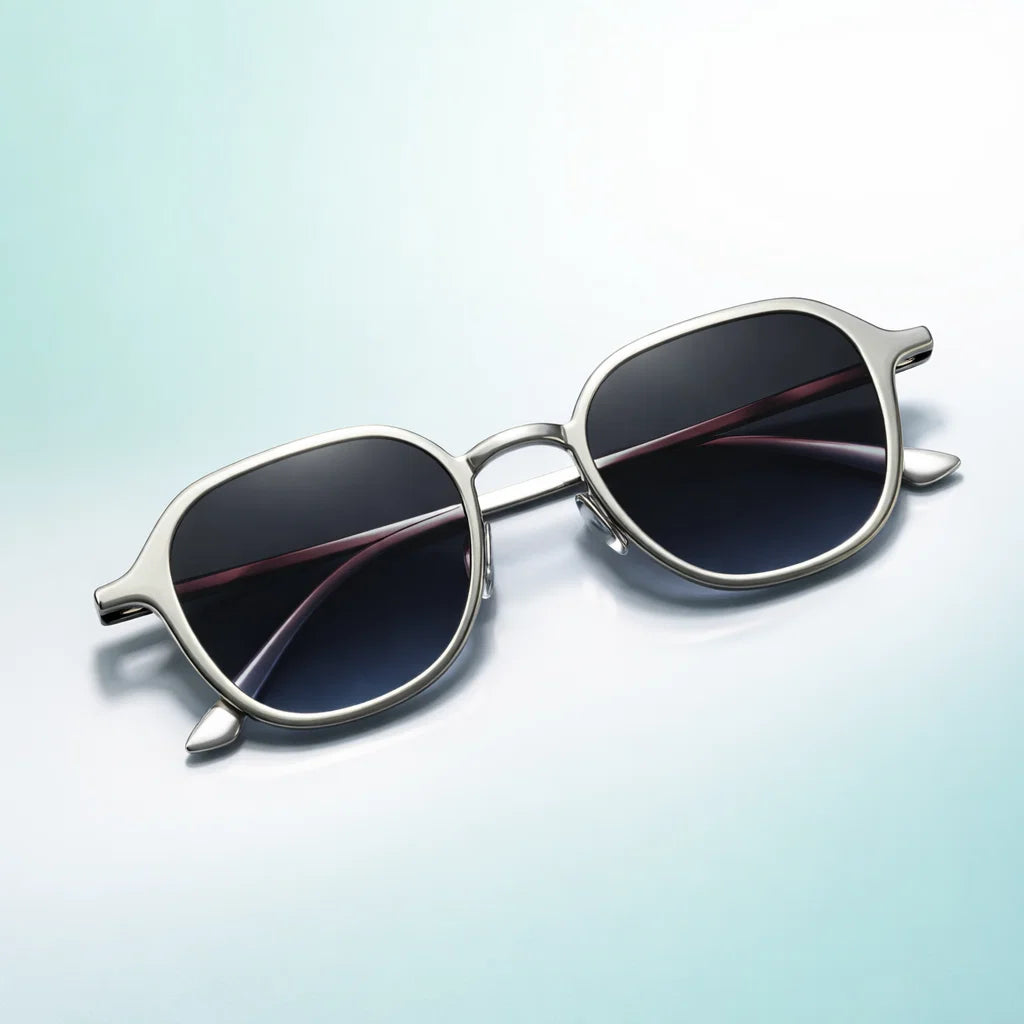 Men's Metal Oval Spring Sunglass